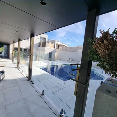 swimming pool fencing glass